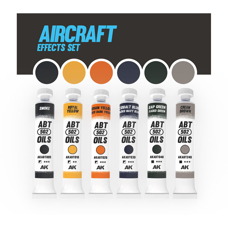 Abteilung 502 AK Interactive - ABT 502: Oils - Aircraft Effects Set