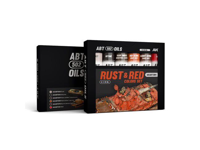 Abteilung 502 ABT 502 Oils - Rust & Red Colors Set