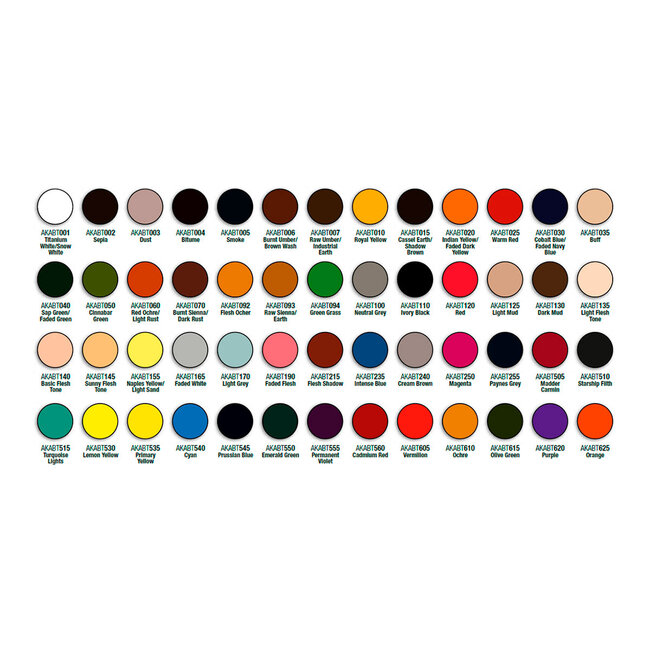Abteilung 502 AK Interactive - ABT 502: Oils - Full Range - Special Box - 52 Units