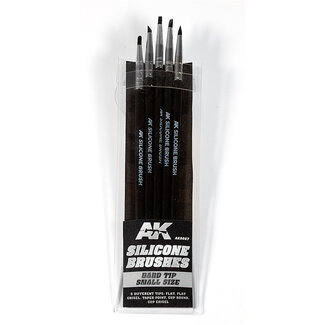 AK Interactive Silicone Brushes - Hard Tip - Small Size