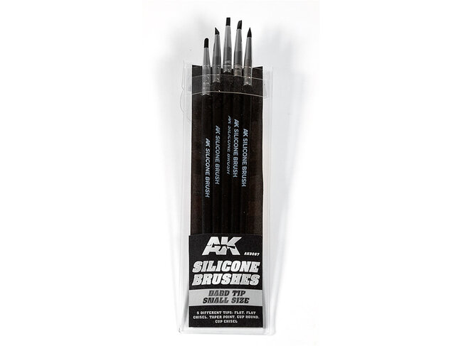 AK Interactive Silicone Brushes - Hard Tip - Small Size