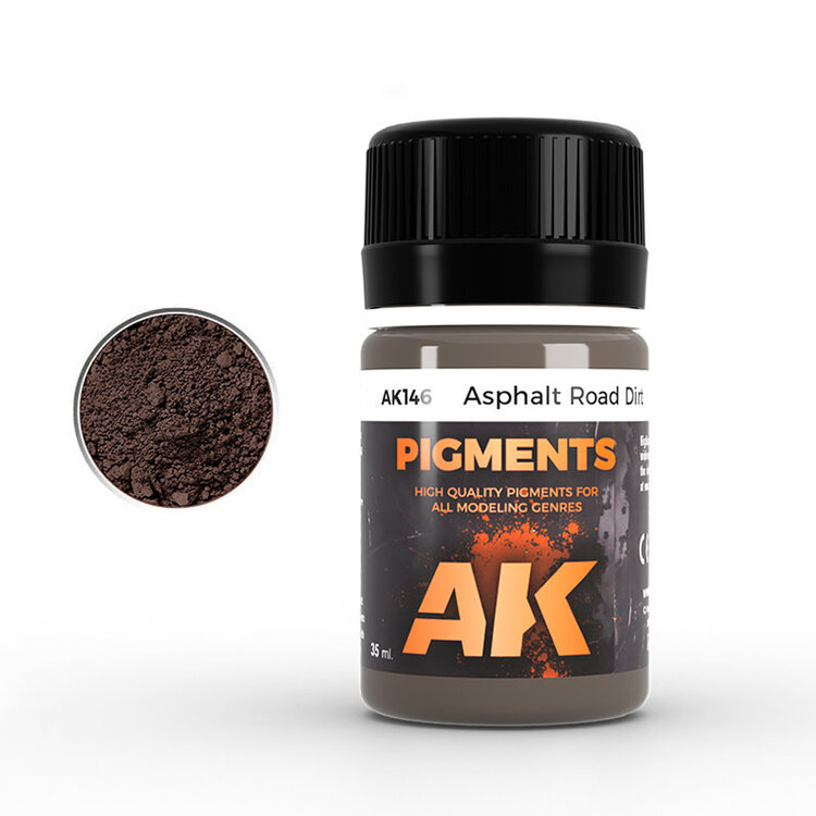 AK Interactive AK Interactive: Pigments - Asphalt Road Dirt