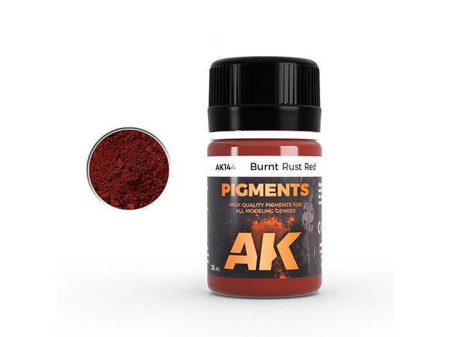 AK Interactive Pigments - Burnt Rust Red