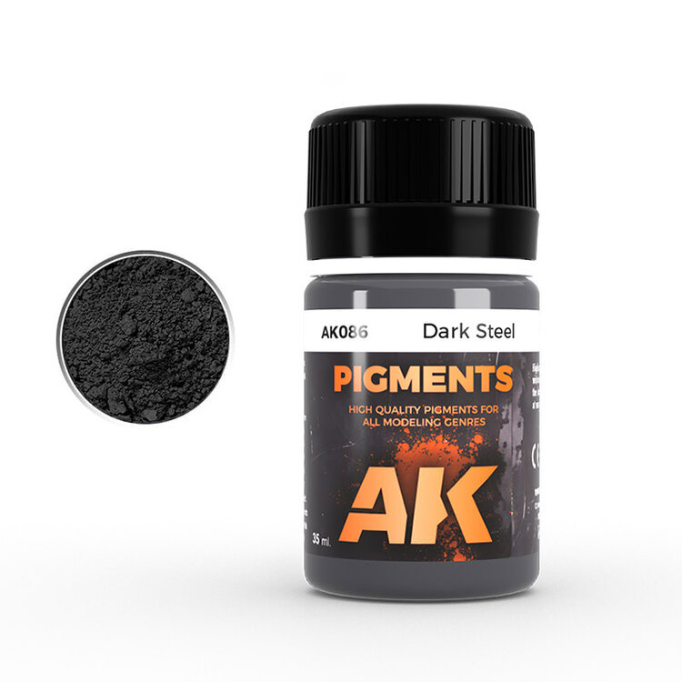 AK Interactive AK Interactive: Pigments - Dark Steel