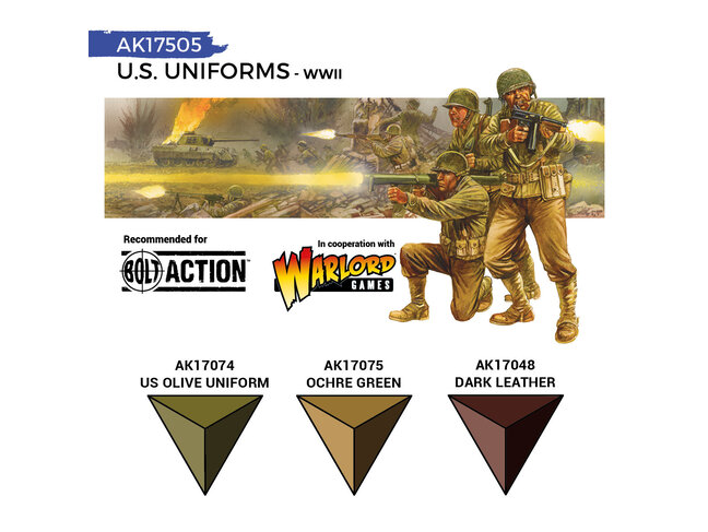 AK Interactive Quick Gen Set - U.S. WWII Uniforms