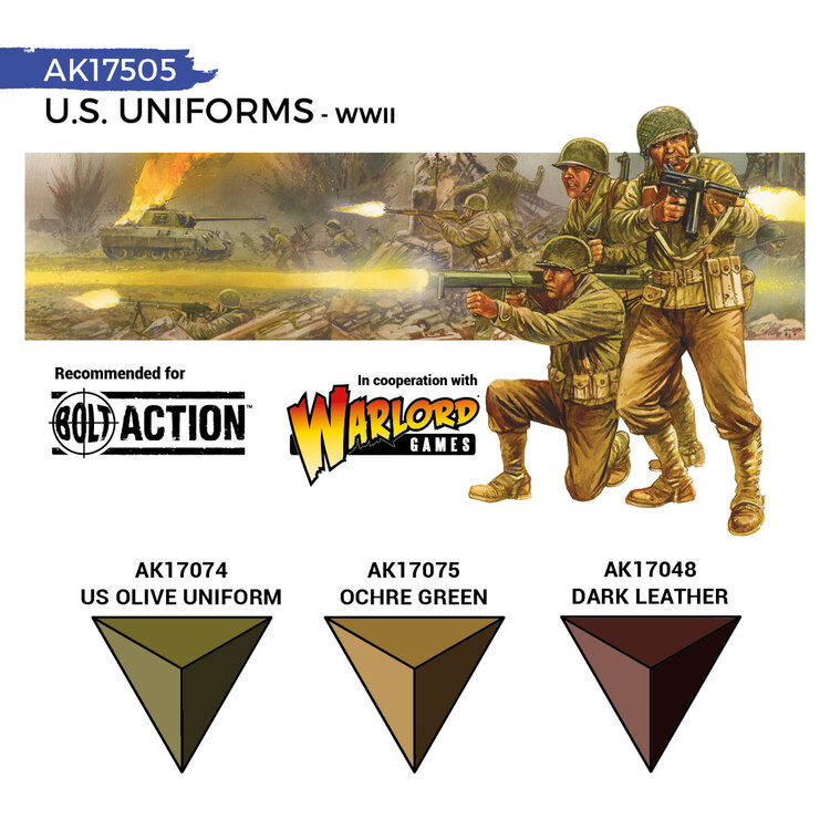 AK Interactive AK Interactive: Quick Gen Set - U.S. WWII Uniforms