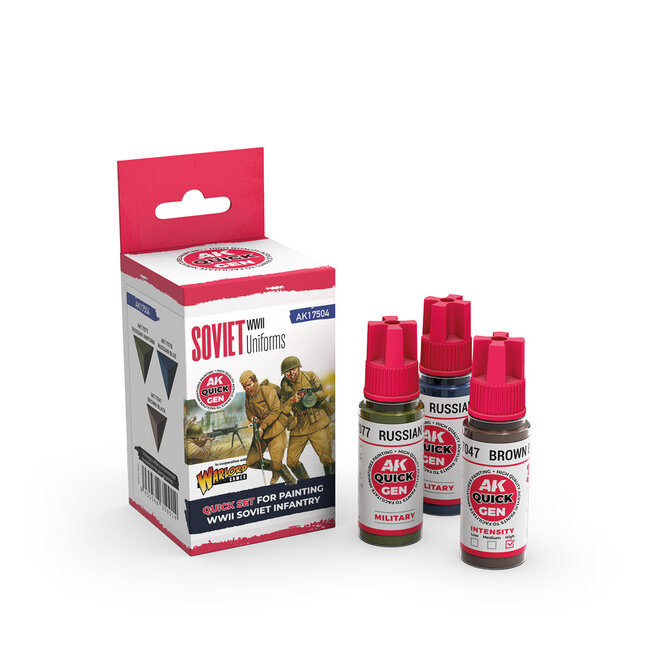AK Interactive AK Interactive: Quick Gen Set - Soviet WWII Uniforms