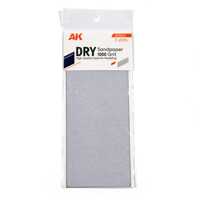 AK Interactive AK Interactive: Dry Sandpaper 1000