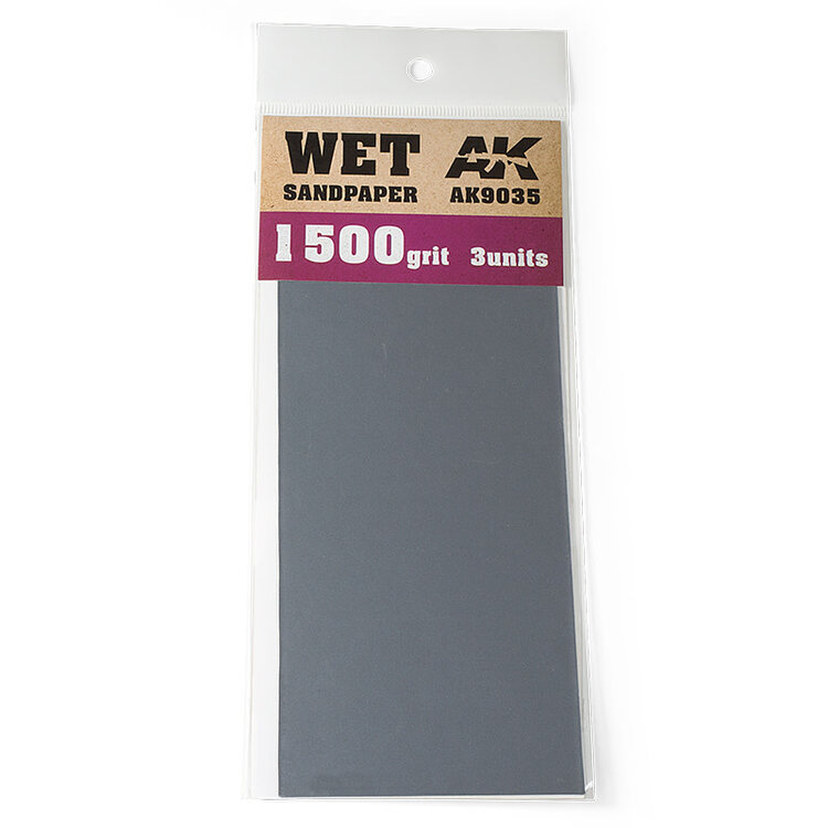 AK Interactive AK Interactive: Wet Sandpaper 1500