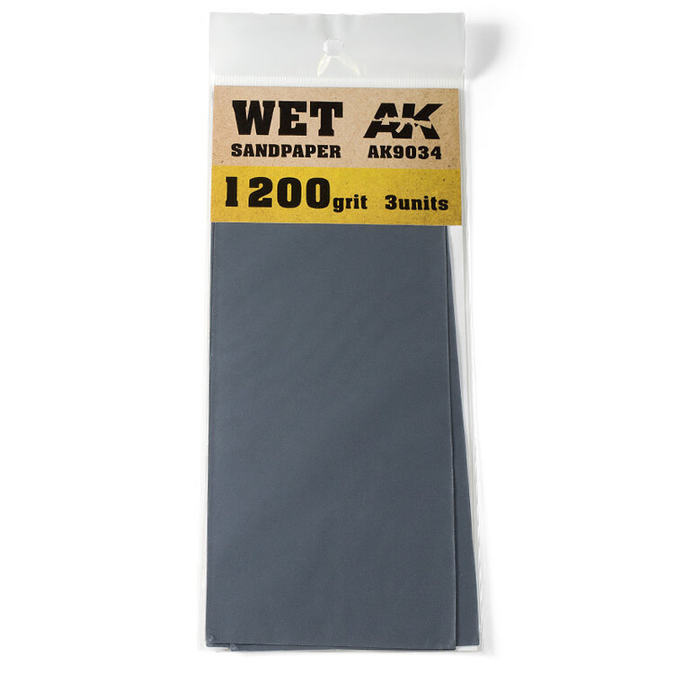 AK Interactive AK Interactive: Wet Sandpaper 1200