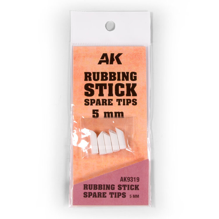 AK Interactive AK Interactive: Rubbing Stick Spare Tips 5mm