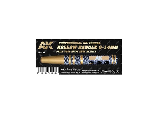 AK Interactive Professional Universal Hollow Handle 0-14mm