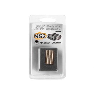 AK Interactive Neodymium Magnet - 3x2mm - N52 (70 Units)