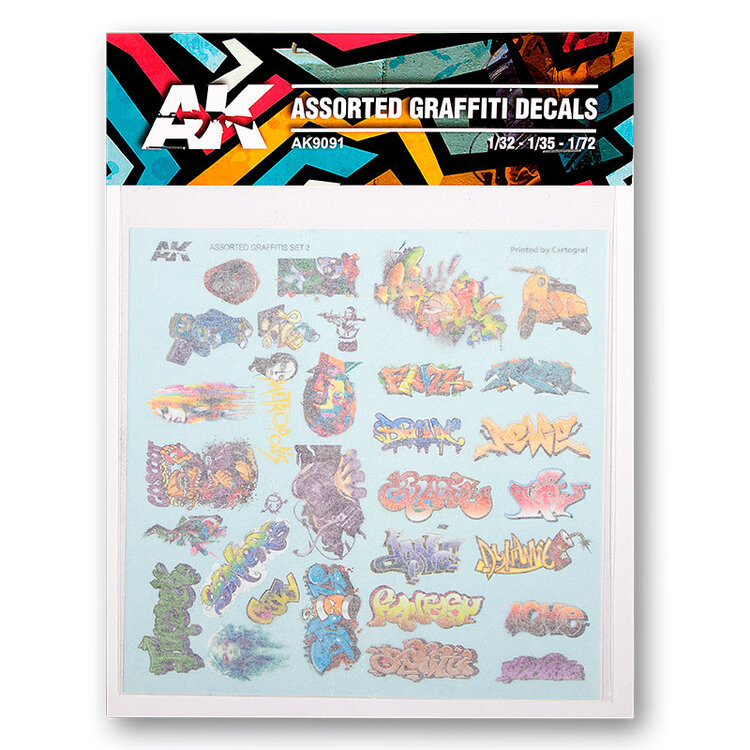 AK Interactive AK Interactive: Assorted Graffiti Decals
