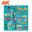 AK Interactive AK Interactive: Assorted Graffiti Decals