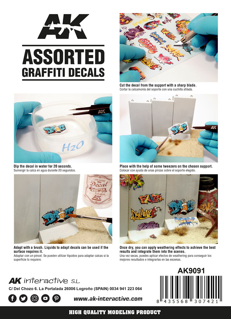 AK Interactive AK Interactive: Assorted Graffiti Decals