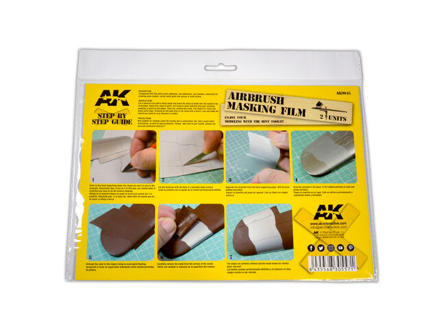 AK Interactive Airbrushing Masking Film (2 Units)