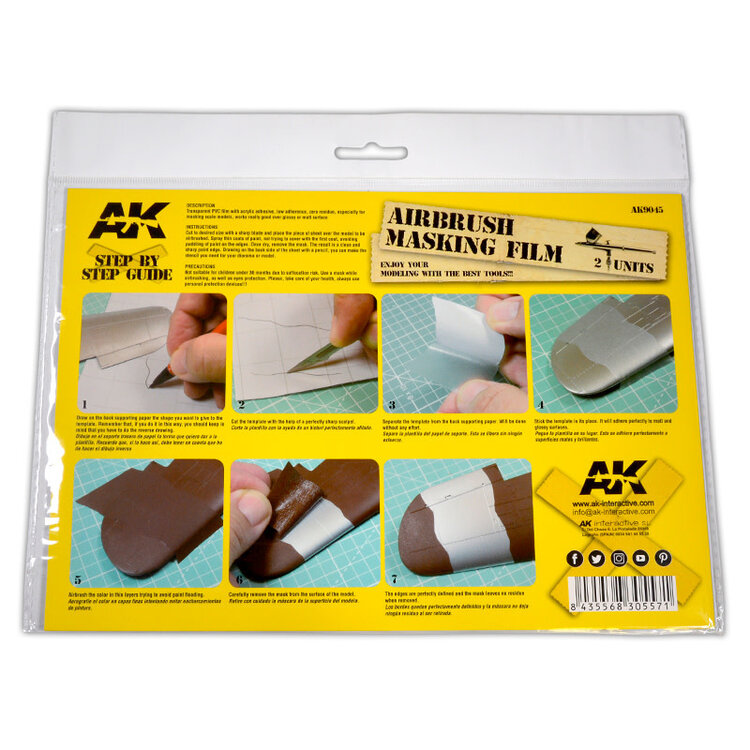 AK Interactive AK Interactive: Airbrushing Masking Film (2 Units)