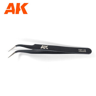 AK Interactive Precision Curved Tweezers