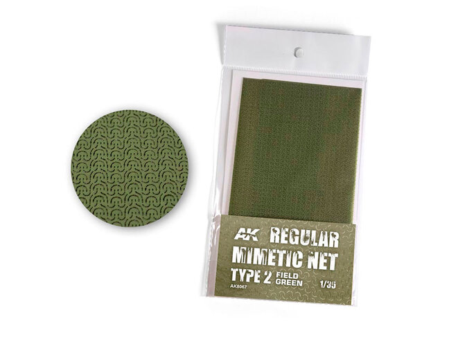 AK Interactive Camouflage Net - Type 2 - Field Green