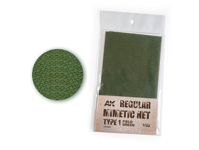 AK Interactive Camouflage Net - Type 1 - Field Green