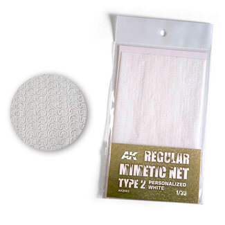 AK Interactive Camouflage Net - Type 2 - Personalized White
