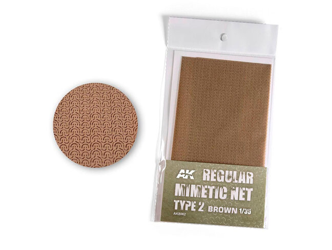 AK Interactive Camouflage Net - Type 2 - Brown
