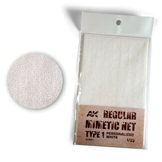 AK Interactive Camouflage Net - Type 1 - Personalized White