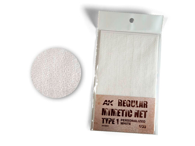 AK Interactive Camouflage Net - Type 1 - Personalized White
