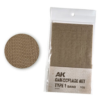 AK Interactive Camouflage Net - Type 1 - Sand