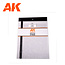 AK Interactive AK Interactive: Textured Styrene Sheet - Water Sheet Transparent - Still Water - 245 x 195mm (1 Unit)