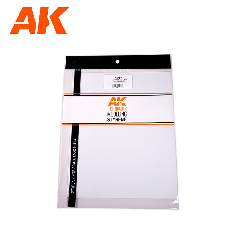 AK Interactive AK Interactive: Styrene Sheet - 1.5mm - 245 x 195mm (1 Unit)