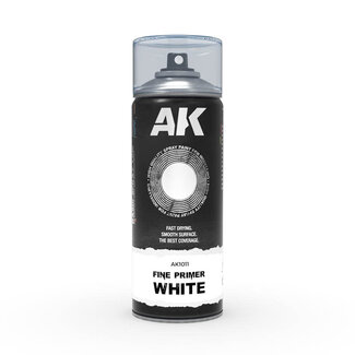 AK Interactive Spray: Fine Primer White