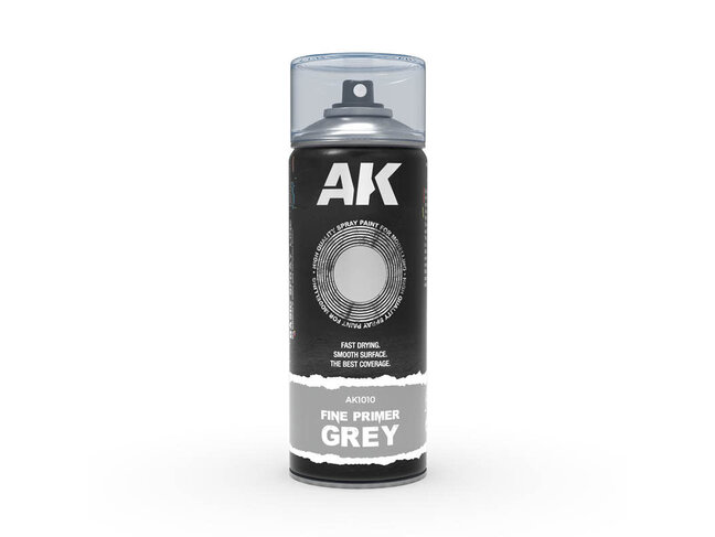 AK Interactive Spray: Fine Primer Grey