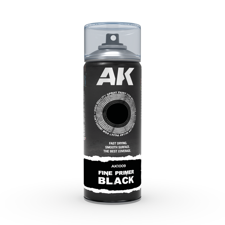 AK Interactive AK Interactive - Spray: Fine Primer Black