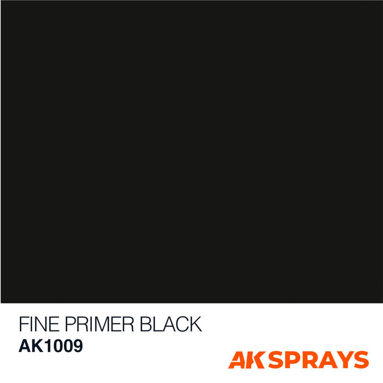 AK Interactive AK Interactive - Spray: Fine Primer Black