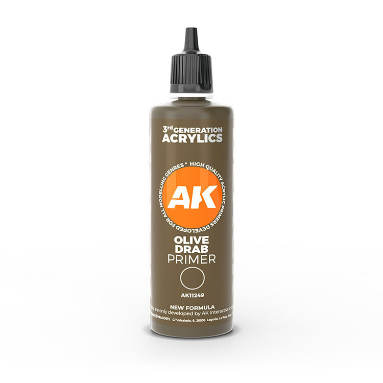 AK Interactive AK Interactive: Olive Drab Primer 100ml
