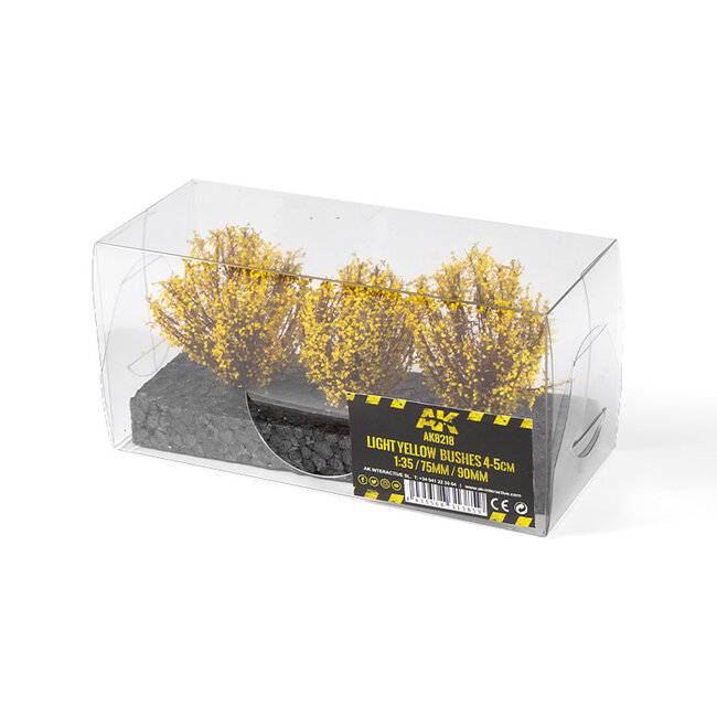 AK Interactive AK Interactive: Light Yellow Bushes - 4-5cm (1:35, 75mm, 90mm)