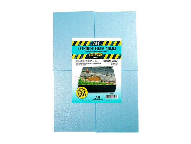AK Interactive Extruded Foam - 40mm - A4 cutted