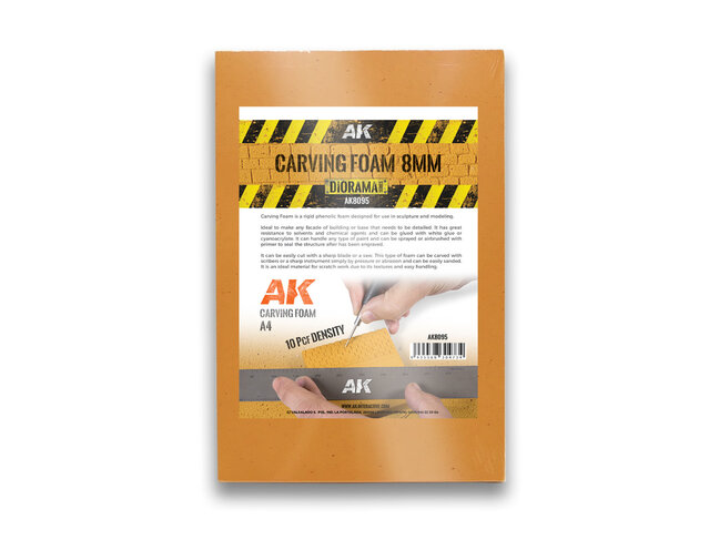 AK Interactive Carving Foam  - 8mm - A4