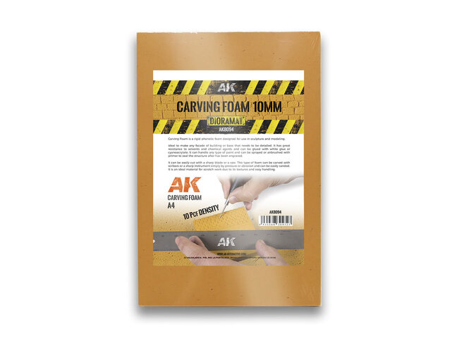 AK Interactive Carving Foam  - 10mm - A4