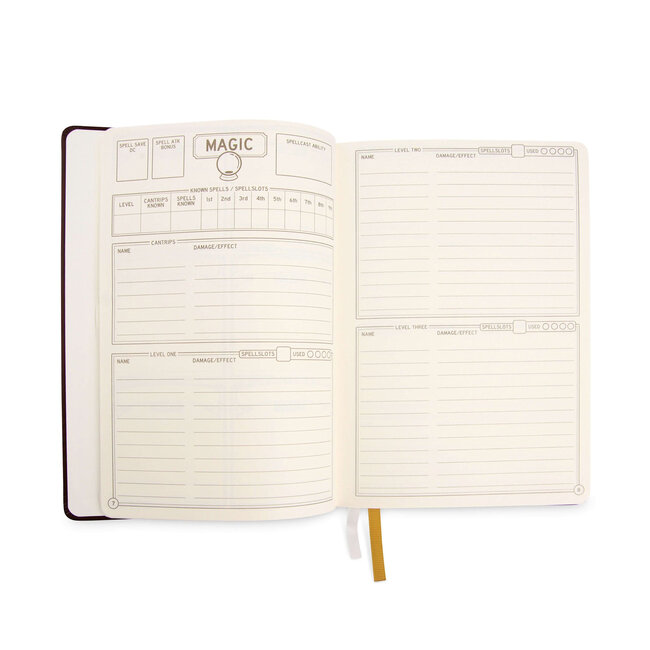 GlassStaff Glassstaff: Character Journal - Dark Blue Leather
