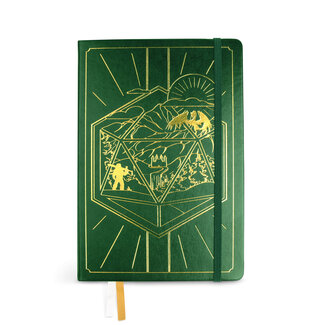 GlassStaff Character Journal - Green Leather
