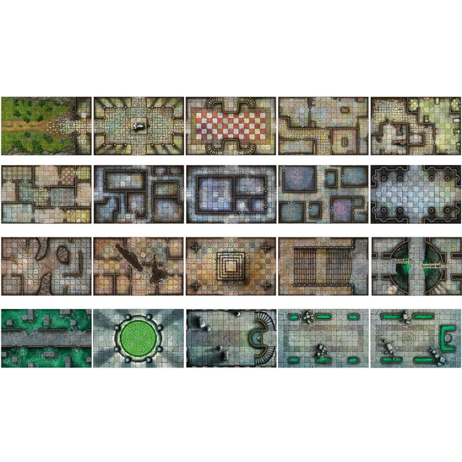 Loke Battle Mats Loke Battle Mats: Box of Adventure - The Veiled Dungeon