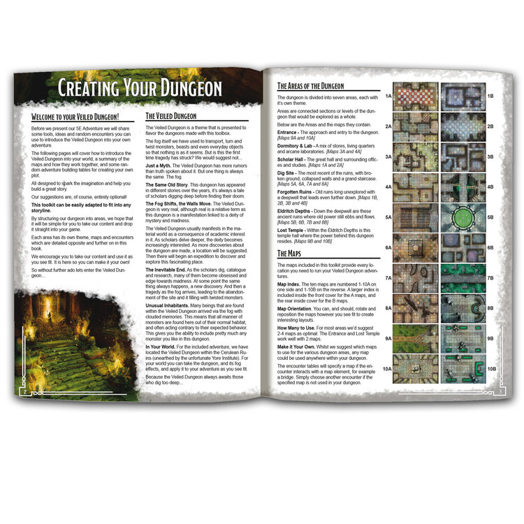 Loke Battle Mats Loke Battle Mats: Box of Adventure - The Veiled Dungeon