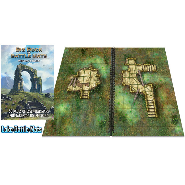 Loke Battle Mats Loke Battle Mats: Big Book of Battle Mats: Wrecks & Ruins