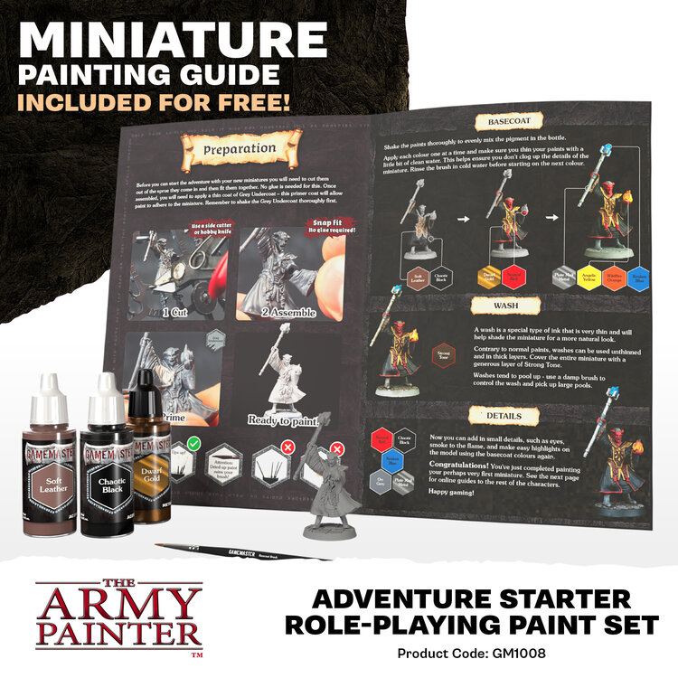 The Army Painter The Army Painter - GameMaster: Role-Playing Paint Set - Adventure Starter
