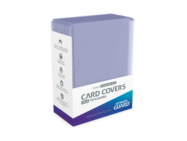 Ultimate Guard Card Covers - 35 pt Toploading - Transparent (25)