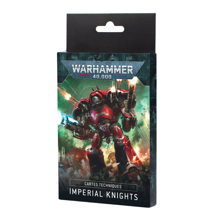 Games Workshop Warhammer Warhammer 40000 - Datasheet Cards: Imperial Knights (fr)