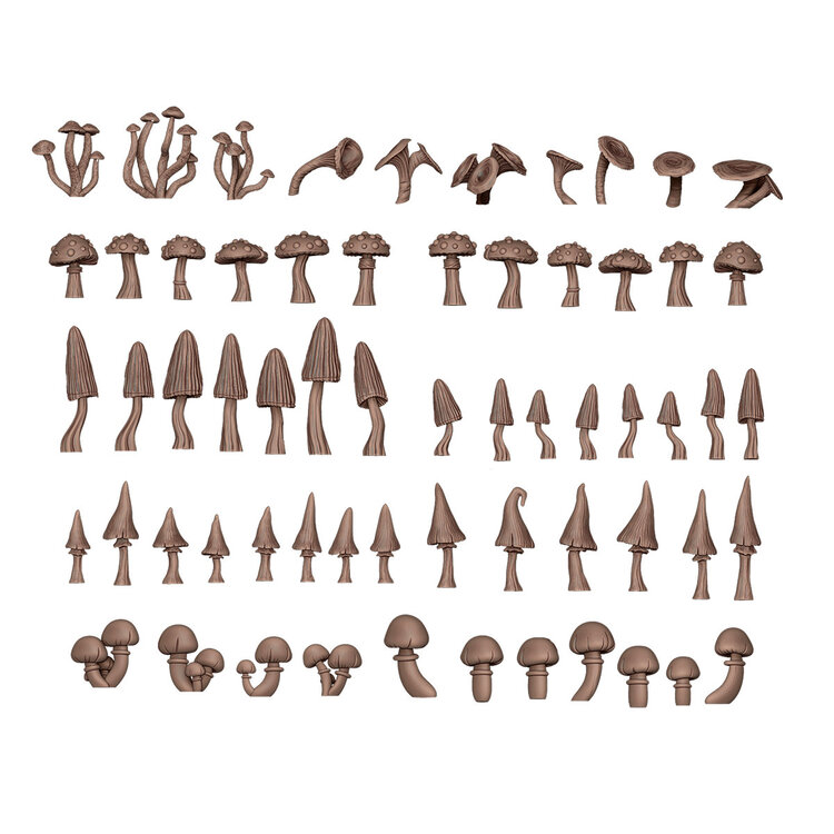 AK Interactive AK Interactive - Basing Bits: Plants - Forest Mushrooms